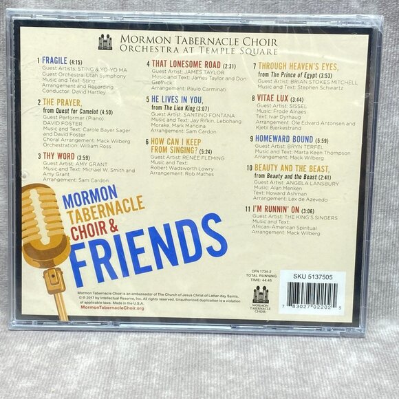 Mormon Tabernacle Choir Orchestra at Temple Square (2017, CD) New Catalog # CFN - Picture 2 of 3